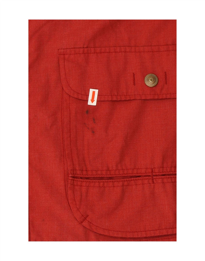 SEA BARRIER Mens Utility Jacket UK 42 XL Red