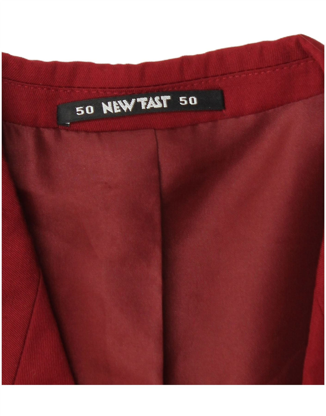 NEW FAST Mens Double Breasted Blazer Jacket EU 50 Large Burgundy