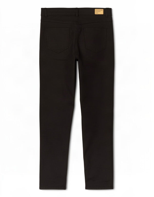 Dack's Womens Waxed Slim Casual Trousers IT 48 XL W32 L30 Black Cotton