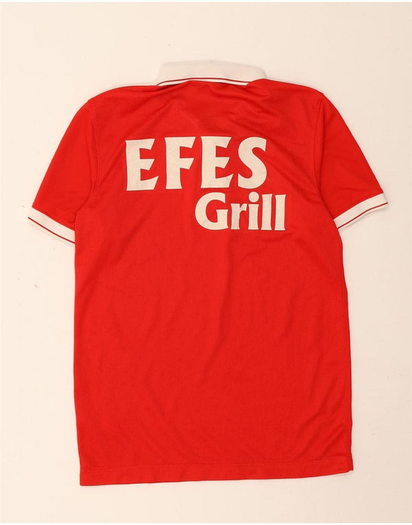 NIKE Mens Dri Fit Graphic Polo Shirt Small Red