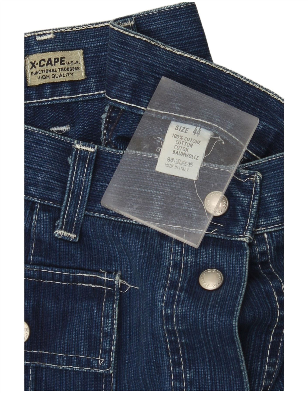 X-CAPE Womens High Waist Denim Maxi Skirt IT 44 Medium W26 Blue Cotton