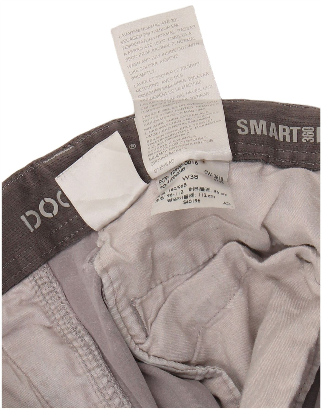 DOCKERS Mens Chino Shorts W38 XL Grey Cotton