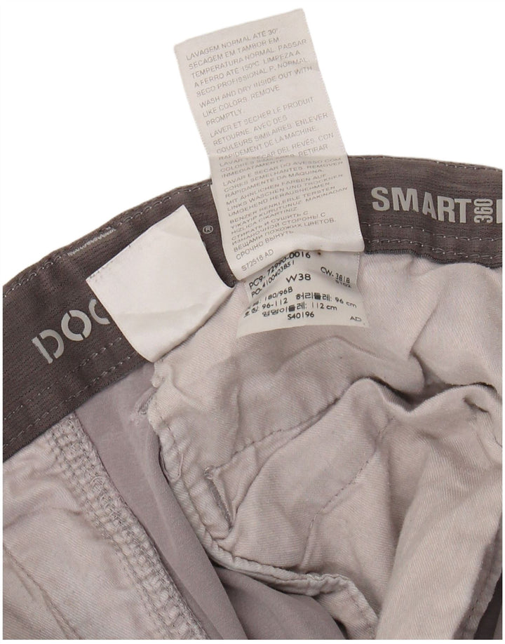 DOCKERS Mens Chino Shorts W38 XL Grey Cotton
