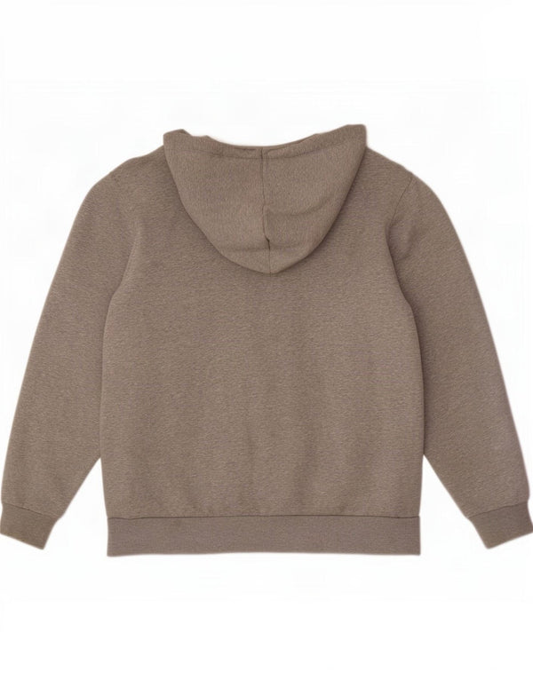 Converse Mens Zip Hoodie Sweater Large Grey Cotton