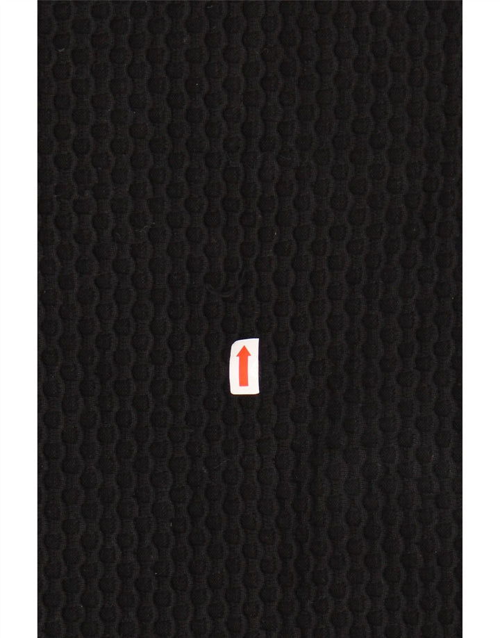 COS Womens Top 3/4 Sleeve UK 14 Medium Black Cotton