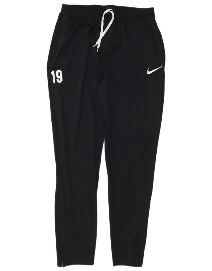 Nike Mens Dri Fit Graphic Tracksuit Trousers Large  Black Polyester