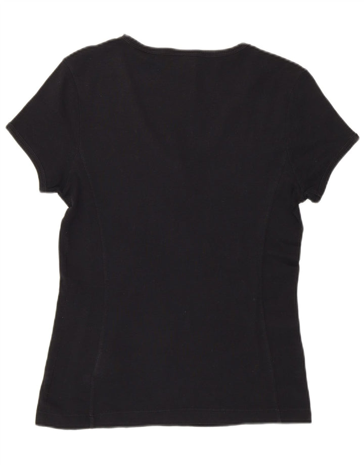 CHAMPION Womens Heritage Classics T-Shirt Top UK 14 Large Black Cotton Vintage Champion and Second-Hand Champion from Messina Hembry 