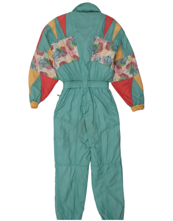 Ellesse Womens Ski Jumpsuit IT 44 Medium Blue Colourblock Polyamide