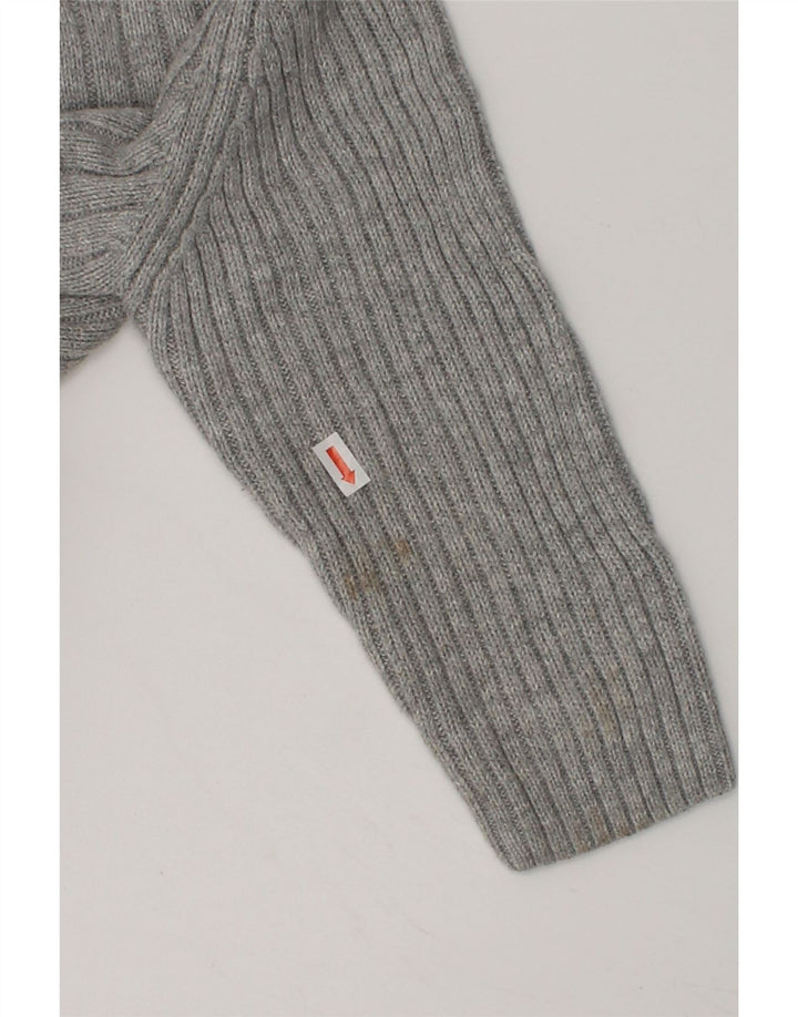 TIMBERLAND Boys Button Neck Jumper Sweater 3-4 Years Grey Cotton | Vintage Timberland | Thrift | Second-Hand Timberland | Used Clothing | Messina Hembry 