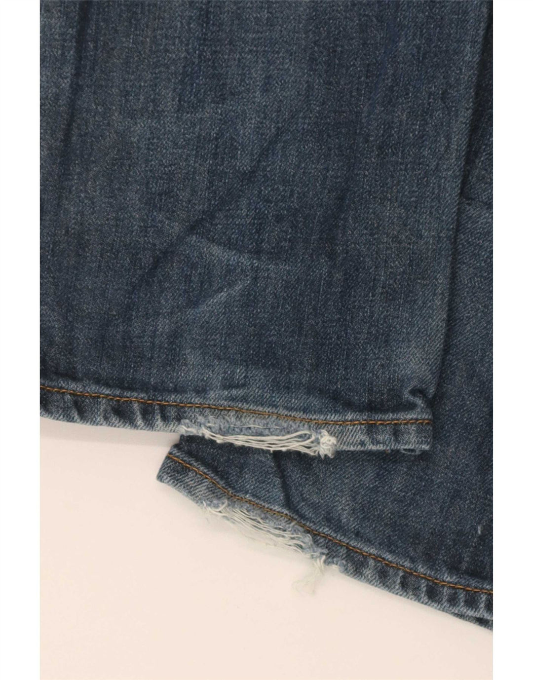 Gap Womens Distressed Straight Jeans  W28 L32 Blue Cotton