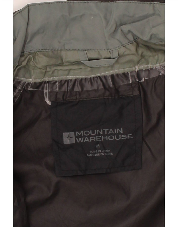 MOUNTAIN WAREHOUSE Mens Hooded Rain Jacket UK 38 Medium Black Nylon Vintage Mountain Warehouse and Second-Hand Mountain Warehouse from Messina Hembry 