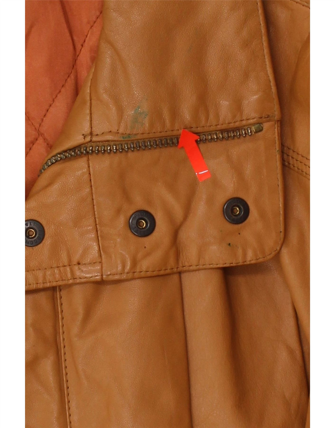 VINTAGE Mens Leather Coat UK 40 Large Brown Leather Vintage Vintage and Second-Hand Vintage from Messina Hembry 