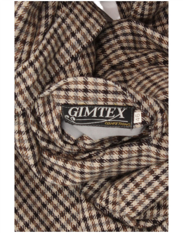 Vintage Womens Reversible Reversible Overcoat IT 46 Small Grey Check