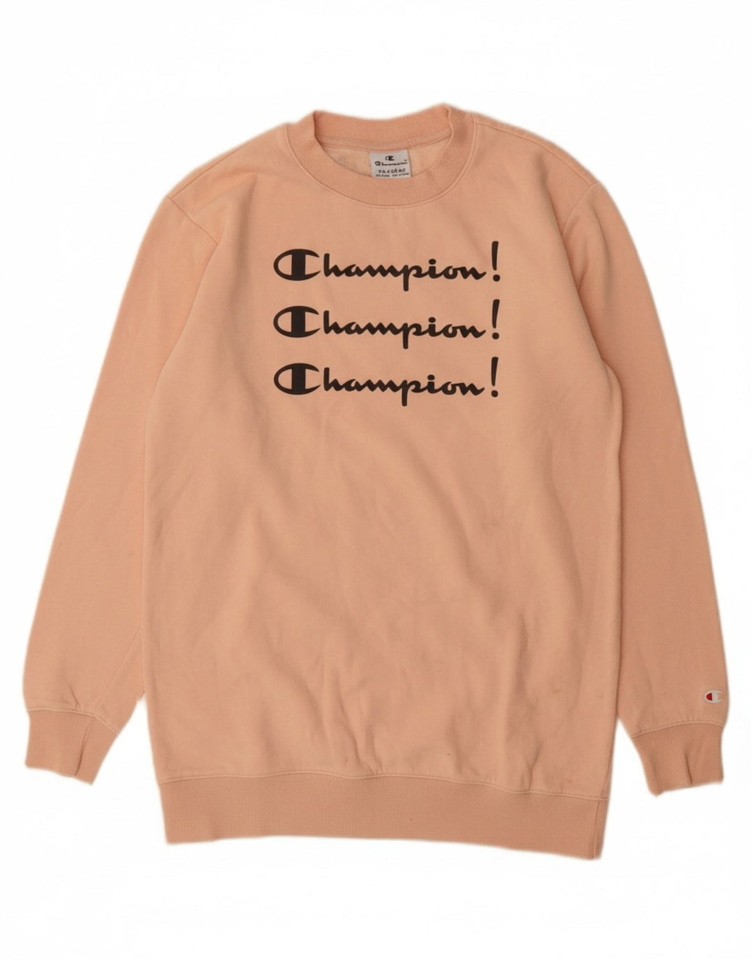 CHAMPION Girls Graphic Sweatshirt Jumper 15-16 Years 2XL Pink