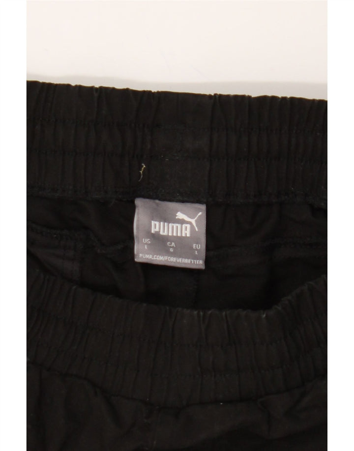 PUMA Mens Sport Shorts Large  Black Cotton Vintage Puma and Second-Hand Puma from Messina Hembry 