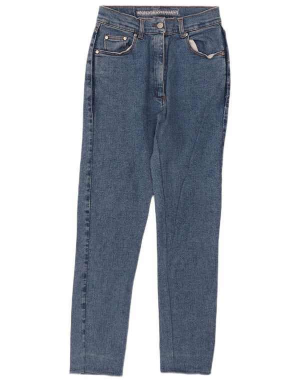 Vintage Womens High Rise Tapered Jeans IT 44 Medium W27 L29 Blue Cotton