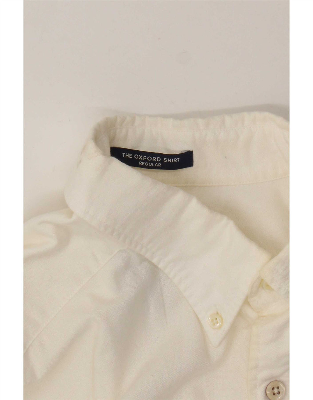 Gant Mens Short Sleeve Regular Fit Shirt Size 39/40 15 3/4 Medium White