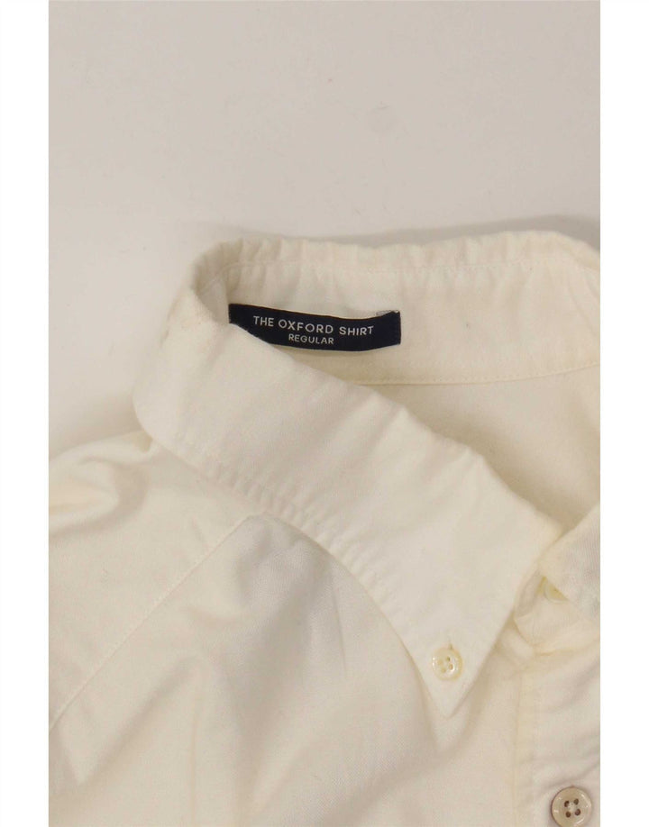 Gant Mens Short Sleeve Regular Fit Shirt Size 39/40 15 3/4 Medium White