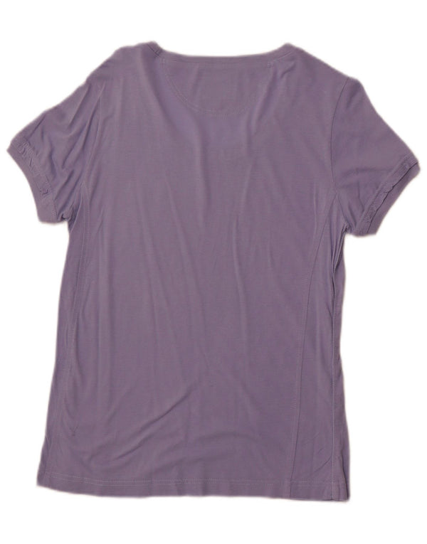 CHAMPION Womens Easy Fit T-Shirt Top UK 12 Medium Purple