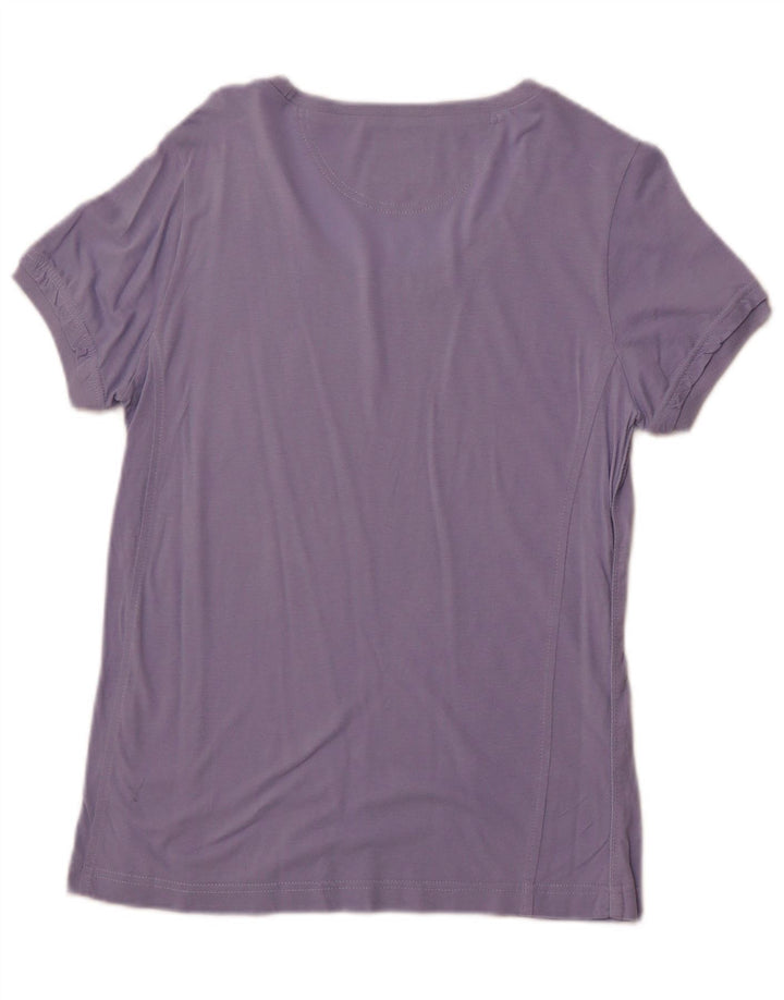 CHAMPION Womens Easy Fit T-Shirt Top UK 12 Medium Purple