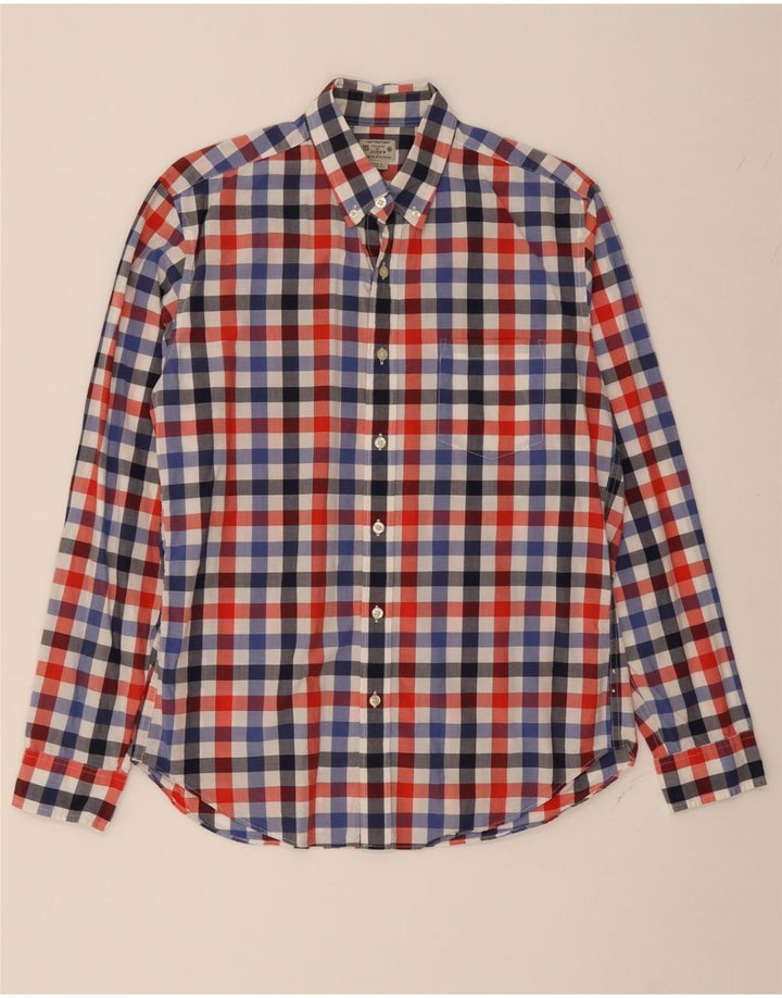 J. CREW Mens Tailored Shirt Medium Multicoloured Check Cotton Vintage J. Crew and Second-Hand J. Crew from Messina Hembry 