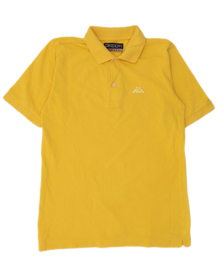 Kappa Mens Polo Shirt Small Yellow Cotton