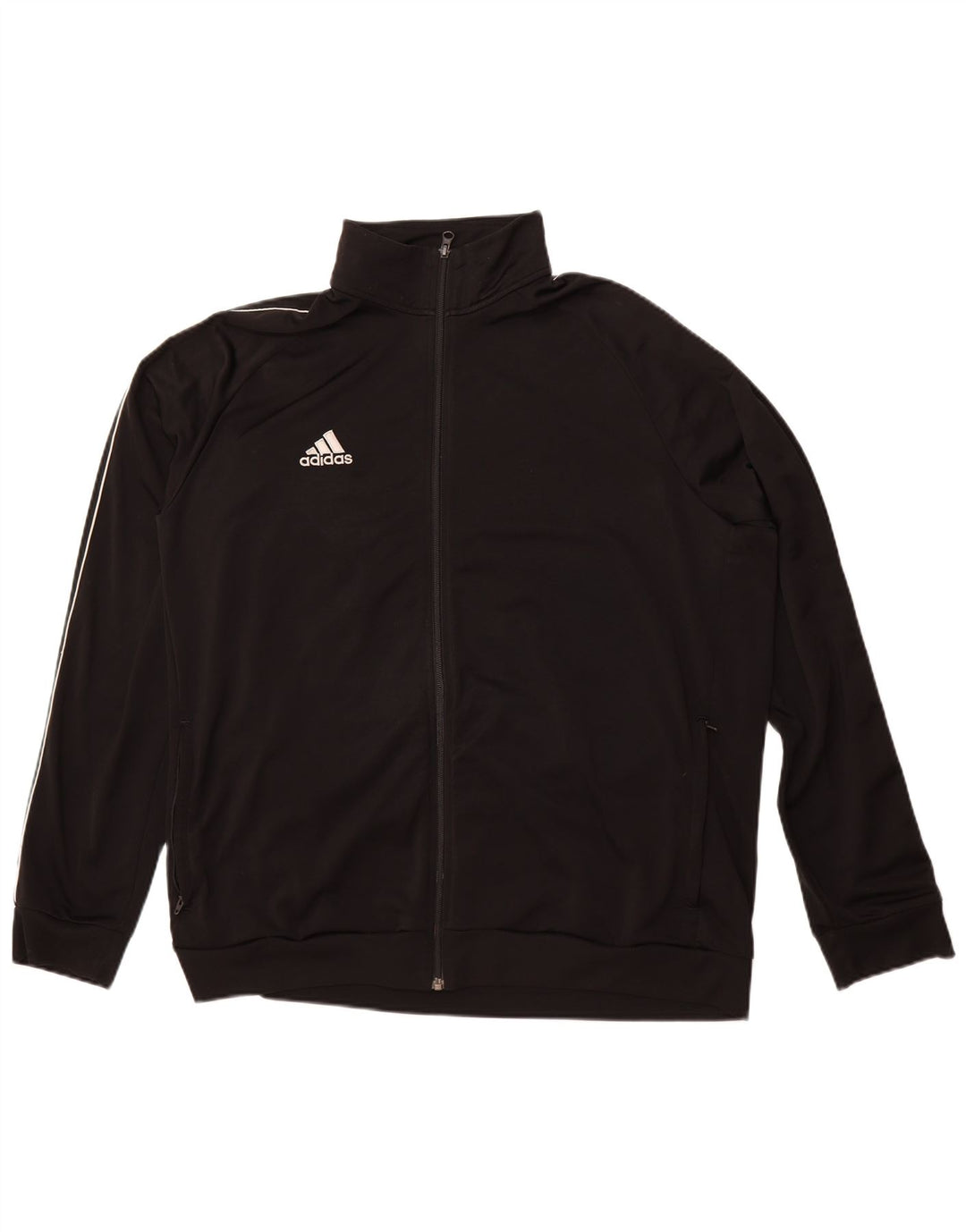 Adidas Mens Tracksuit Top Jacket 2XL Black Polyester