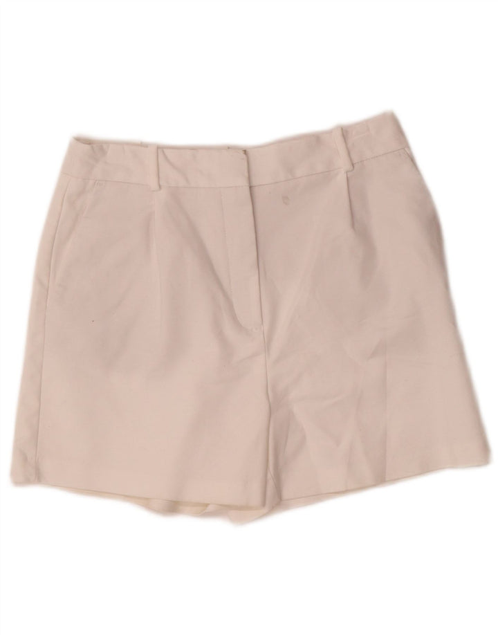 Zara Womens Chino Shorts Medium W28  White Cotton
