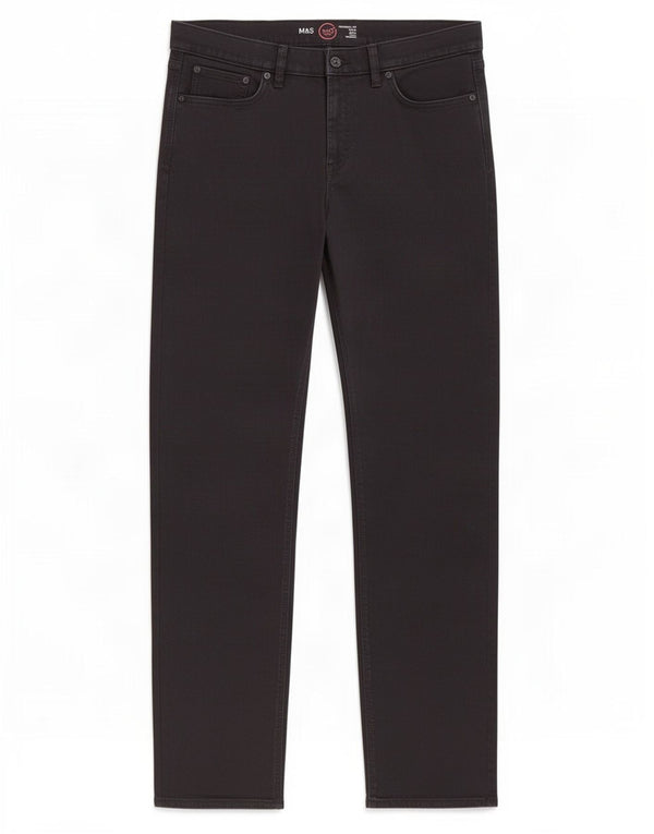 Marks & Spencer Mens Straight Jeans W36 L33 Black Cotton