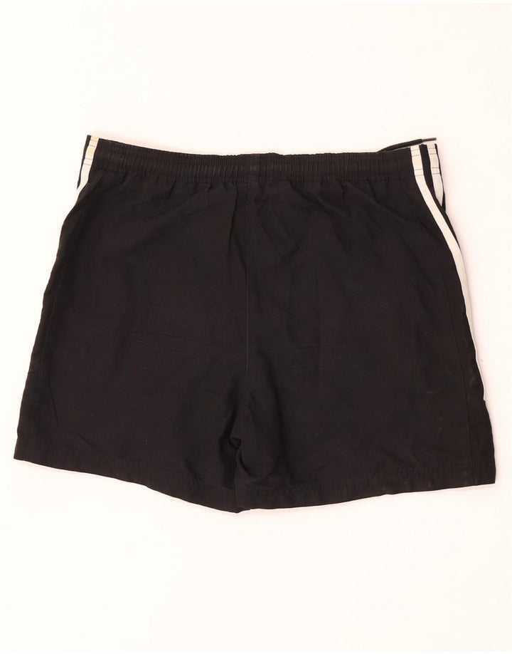 Adidas Womens Sport Shorts UK 10 Small Black Polyester