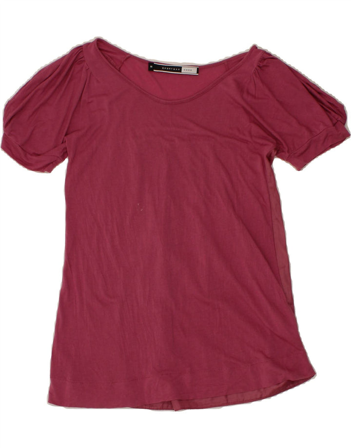 SPORTMAX Womens Blouse Top UK 12 Medium Purple Modal Vintage Sportmax and Second-Hand Sportmax from Messina Hembry 