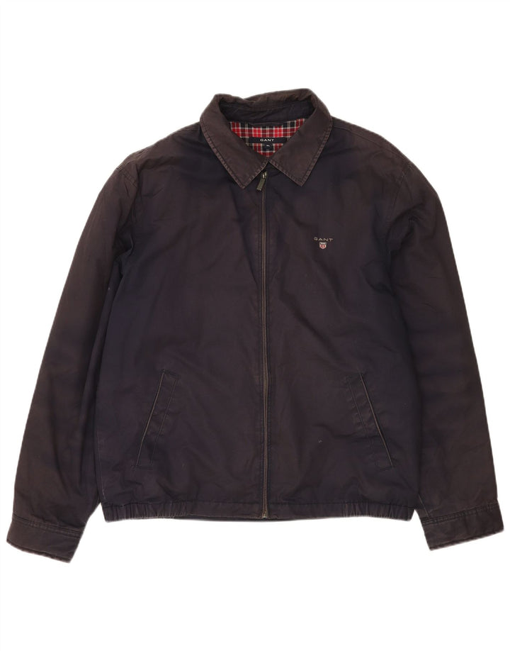 Gant Mens Bomber Jacket UK 42 XL Navy Blue