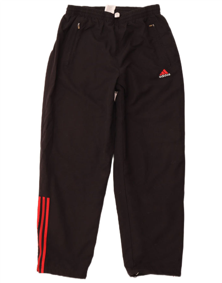 ADIDAS Mens Tracksuit Trousers Joggers UK 42/44 Large Black Polyester