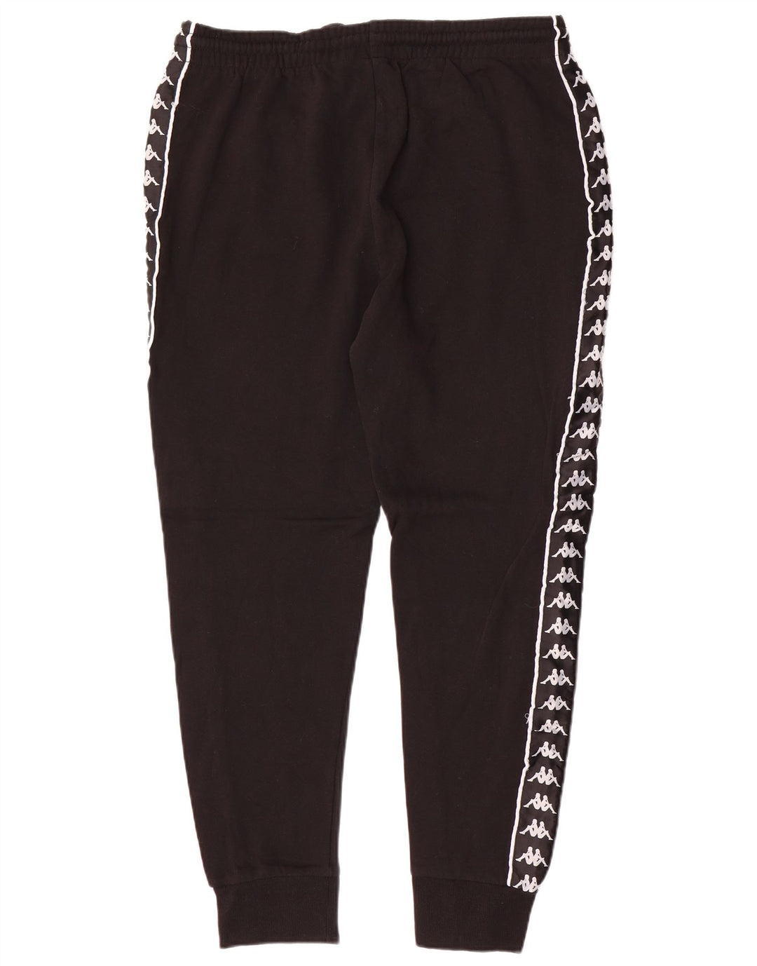 KAPPA Mens Graphic Tracksuit Trousers Joggers 2XL  Black Cotton