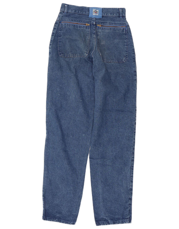 Mash Womens High Waist Tapered Jeans IT 42 Medium W23 L31 Blue Cotton