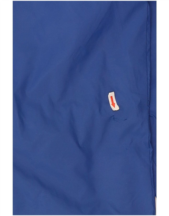 Adidas Mens Hooded Rain Jacket UK 38 Medium Blue Polyamide