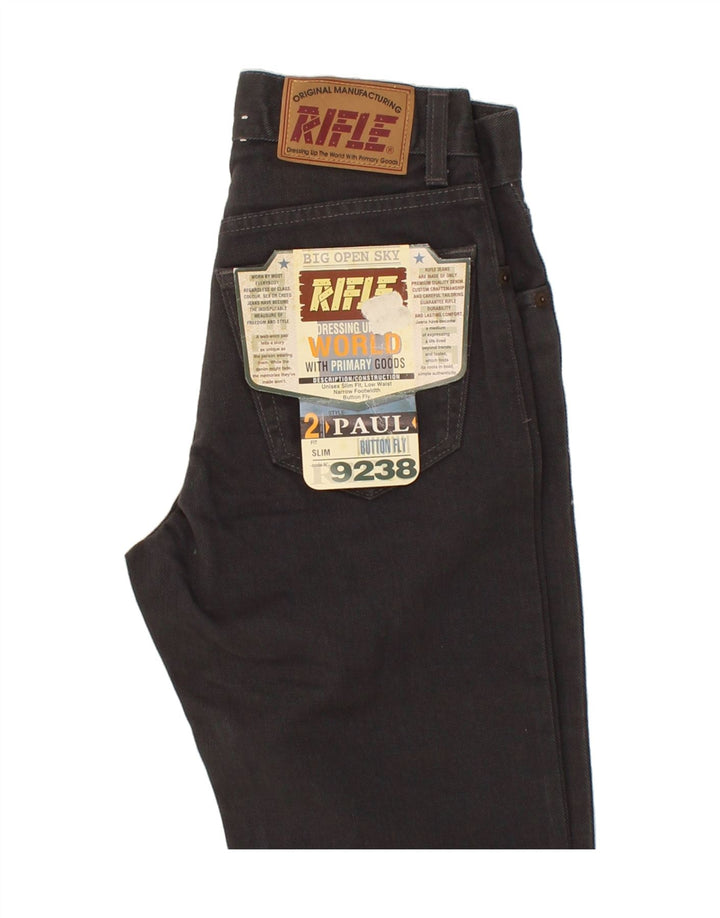RIFLE Womens Straight Jeans W27 L34  Grey Cotton Vintage Rifle and Second-Hand Rifle from Messina Hembry 
