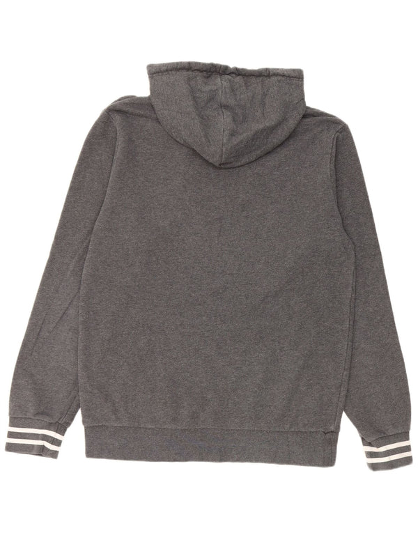 Sneaker Freak  Mens Graphic Hoodie Jumper Large Grey Striped Cotton