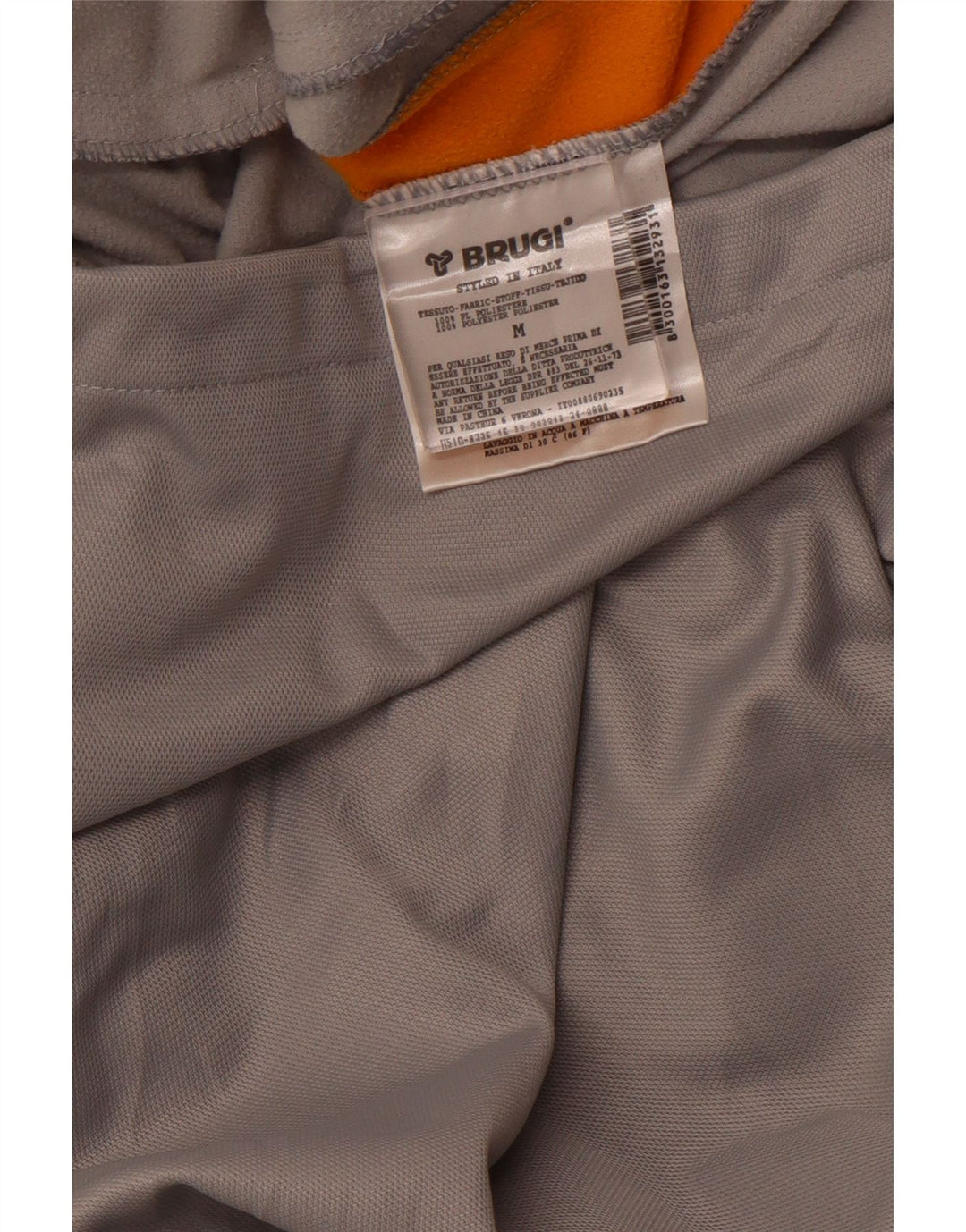 BRUGI Mens Tracksuit Top Jacket Medium Grey Colourblock Polyester