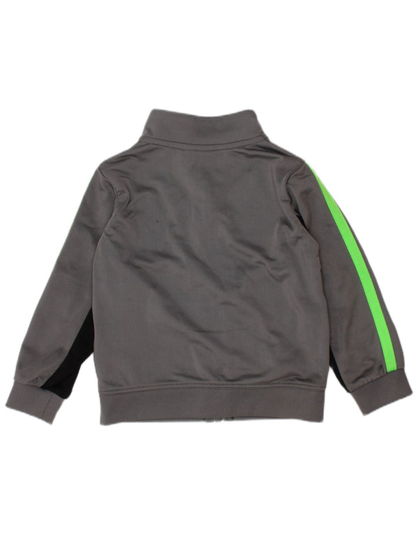 NIKE Baby Boys Graphic Tracksuit Top Jacket 18-24 Months Grey Colourblock