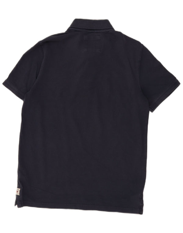 Fat Face Mens Polo Shirt Large Navy Blue Cotton