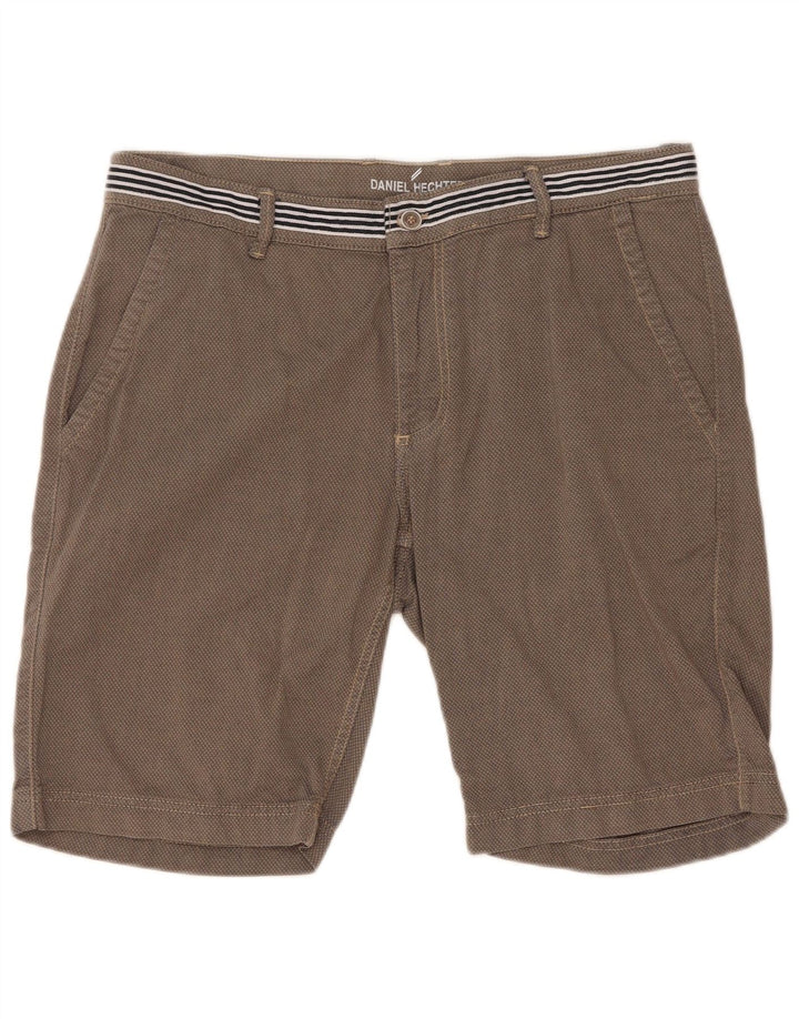 Daniel Hechter Mens Chino Shorts W35 Large Grey Cotton