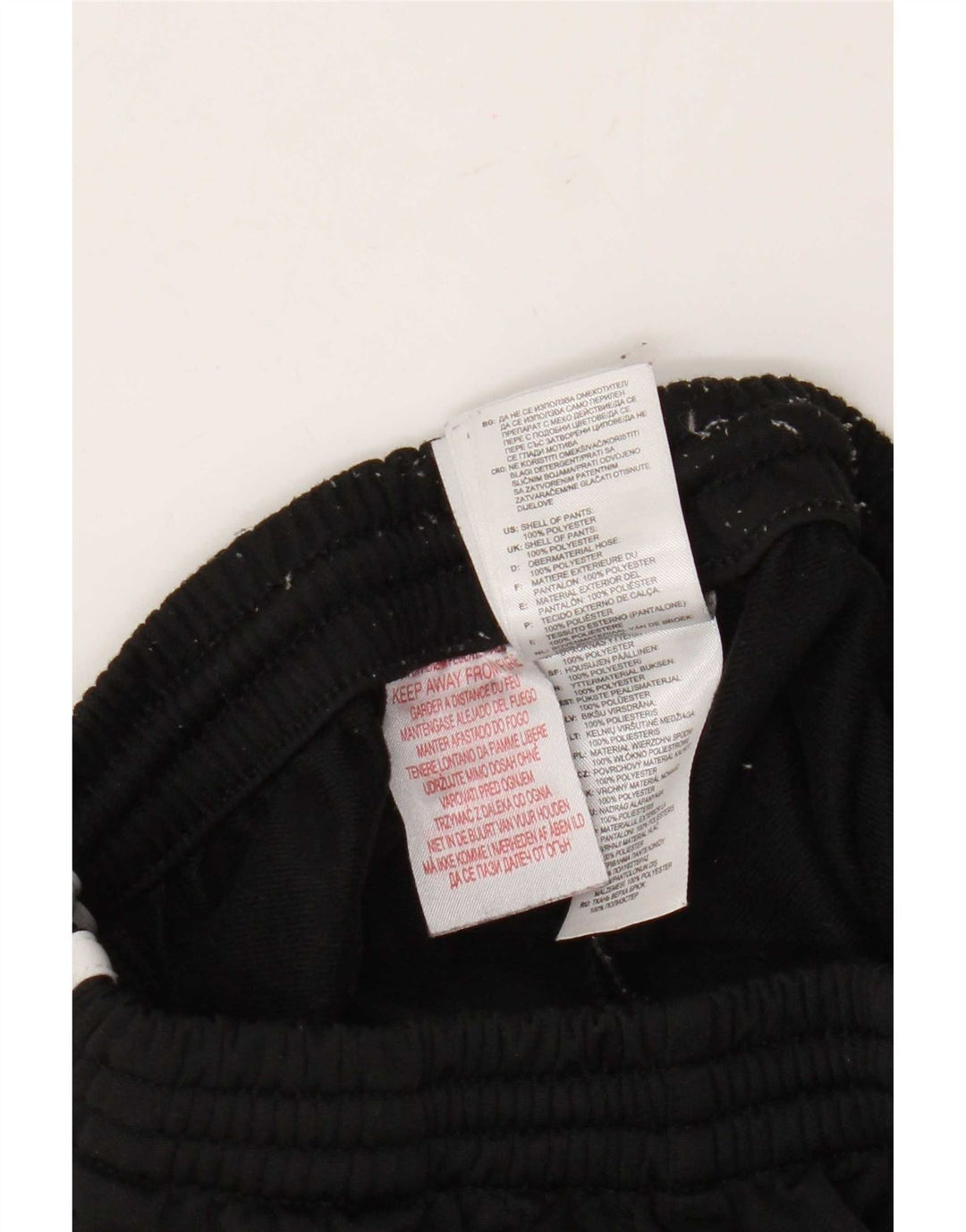 Adidas Boys Tracksuit Trousers 9-10 Years Black Polyester