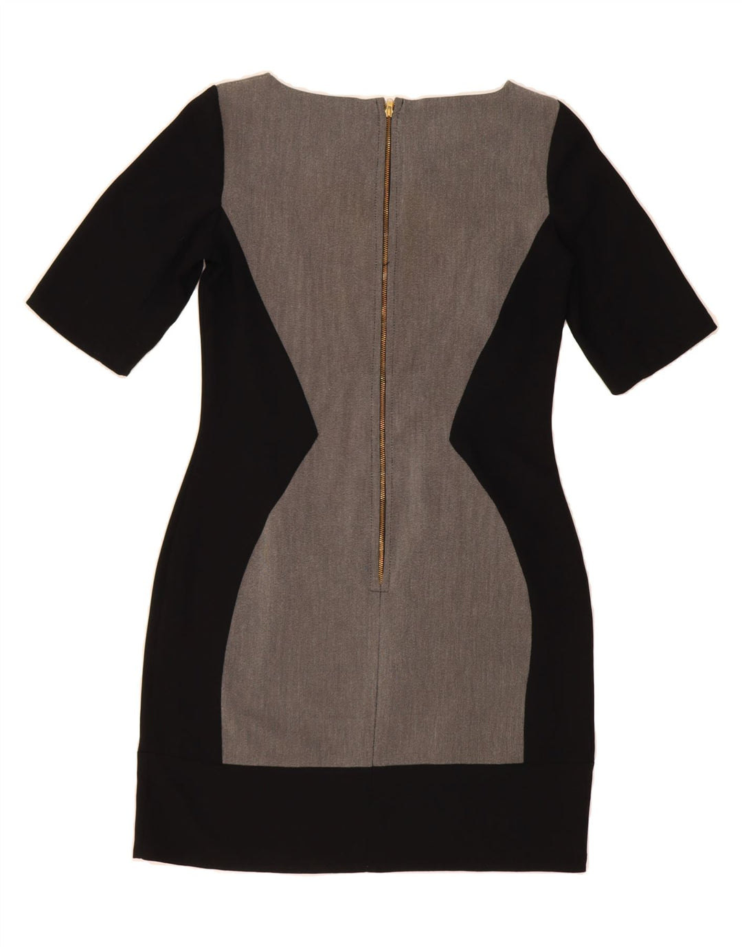 CLOSET Womens Sheath Dress UK 10 Small Grey Colourblock Polyester Vintage CLOSET and Second-Hand CLOSET from Messina Hembry 