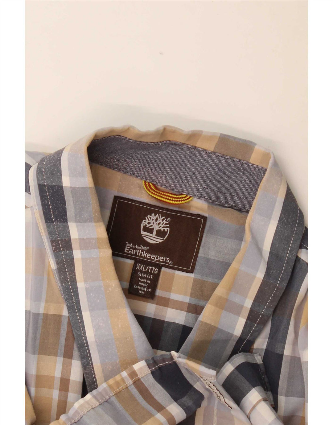 Timberland Mens Earthkeepers Short Sleeve Shirt 2XL Multicoloured Check