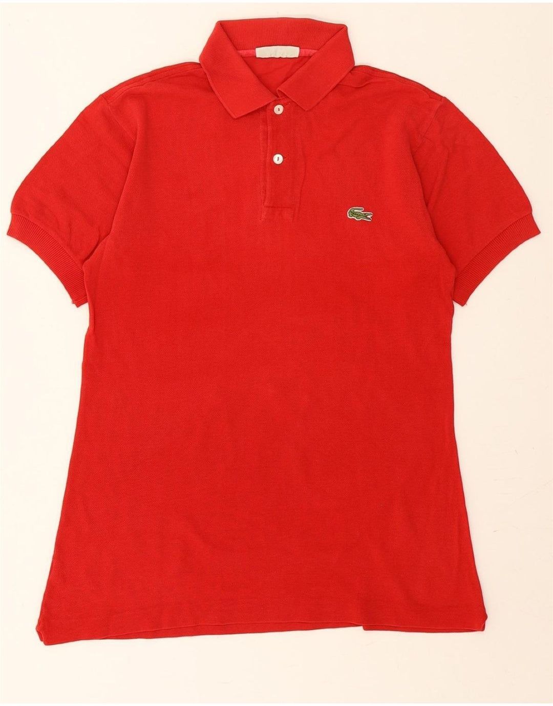 LACOSTE Mens Polo Shirt Small Red Cotton Vintage Lacoste and Second-Hand Lacoste from Messina Hembry 