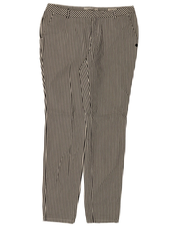 Scotch & Soda Womens Slim Chino Trousers W29 L32 White Striped Cotton