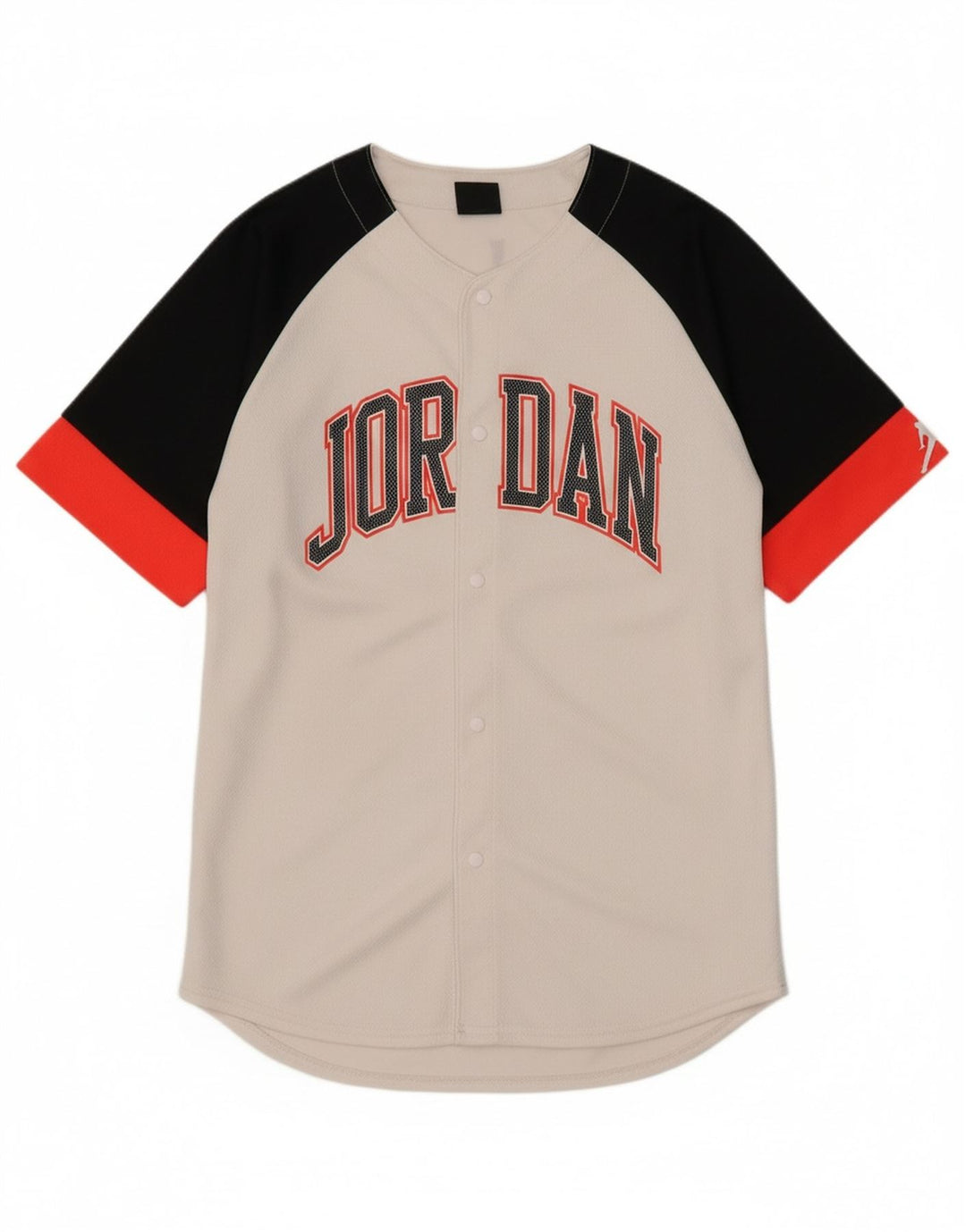 JORDAN Boys Graphic Jersey Top 13-14 Years XL White Colourblock Polyester