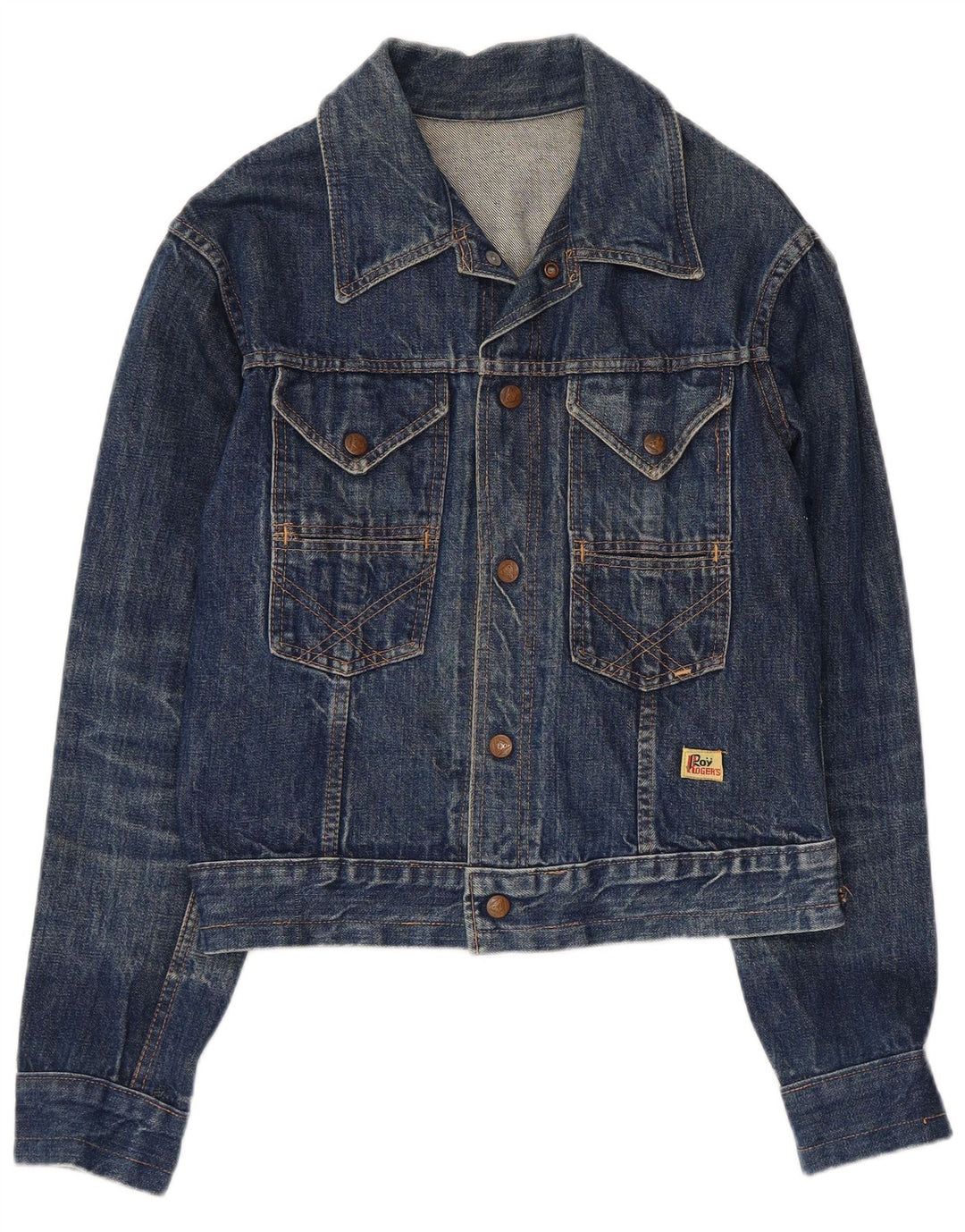 Roy Rogers Womens Denim Jacket UK 14 Medium Blue