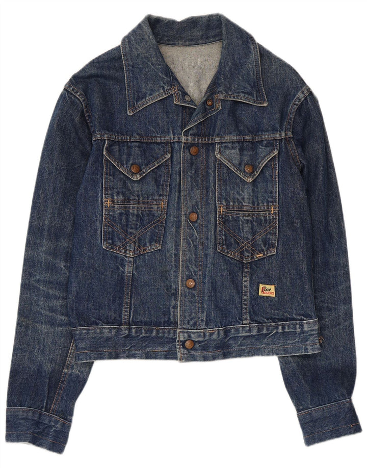 Roy Rogers Womens Denim Jacket UK 14 Medium Blue